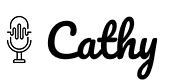 Cathy voice over artiste logo
